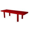 Jut Mesa 280 Table rectangular Vondom Red