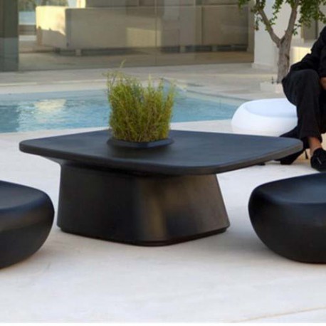 Moma Low Table Jardinière Vondom Noir