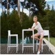 Lotto 1 tavolo alto con 2 sgabelli alti Vondom Spritz bianco