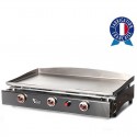 Plancha Tonio Lagoa 3 lights box and plate stainless steel gas