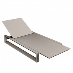 Lounger frame sedia lunga VONDOM taupe opaco