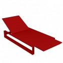 Sedia a sdraio lungo telaio VONDOM Red Mat