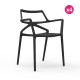 Set di 4 sedie Delta VONDOM nero