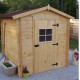 Garden Shelter Solid Wood Habrita 3,08 m² com piso e 20mm