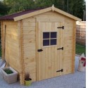 Garden Shelter Solid Wood Habrita 3,08 m² com piso e 20mm
