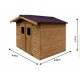Therma Garden Shelter in Solid Wood of 10.33 m2 with Onduline Habrita Roof