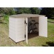 Habrita Solid Wood Garden Shelter 5,76 m2 con pavimento e tetto in piastre ondulate