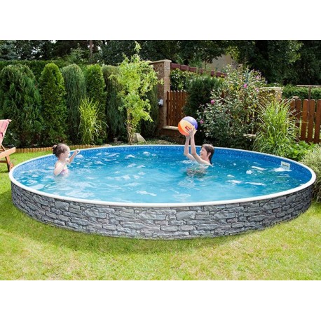 Round Pool Azuro PoolMarina Luxury Freestanding or Buried 5.5x1.20