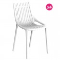 Set di 4 sedie Vondom Ibiza White