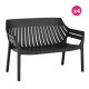 Set van 4 banken Vondom Spritz zwart