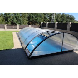 Pool-Schutz aus Aluminium und Polycarbonat 332 x 642 x 111