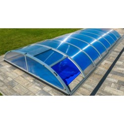 Pool-Schutz aus Aluminium und Polycarbonat 390 x 642 x 75