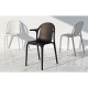 Lot de 4 chaises Vondom Brooklyn noir