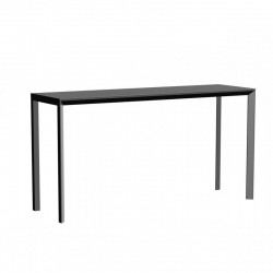 Table haute Frame Aluminium Vondom 200x60x105 noir