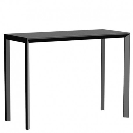 Table haute Frame Aluminium Vondom 140x60x105 noir