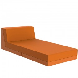 Salon de jardin Vondon lounge Pixel module divan Vondom tissu Silvertex orange