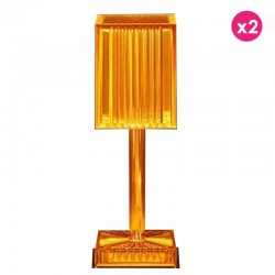 Lot de 2 Lampes Gatsby Prisma Ambre sans fil Vondom Led