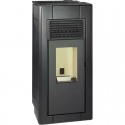 Pellet Stove Escalor Channelizable 12Kw Black Izar