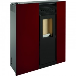 Stufa a pellet Corridoio Escalor di 10Kw Meissa Imperial Red