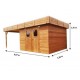 Gartenhaus Habrita Thizy aus thermobehandeltem Holz 11,53 m2 mit Stahldach