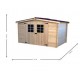 Garden shed in Wood of Spruce Brut Habrita 9 m2