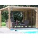 Lame orientabili bioclimatiche Pergola 11 m2 e demolitore laterale 3 m