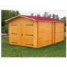 Houten garage Habrita 21m2 in massief Epicea
