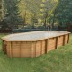 Pool Wood Ubbink Azura 400x750 H130 Liner Azul