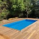 Pool Wood Ubbink Linea 350x650 H140cm Liner Bege