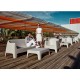 Set van 4 salontafels Vondom Ibiza White Milos