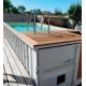 Piscine Container CosyPool Nage Plus 244x605 H150 rectangle CosyPool