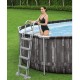 Swimming pool Azuro Round Graphite-white 360x120