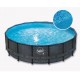 Pool Elite Round Design rattan 488x122