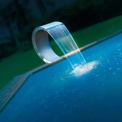 Cascade de piscine Mamba LED en Inox 316 L