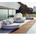 Vela Daybed Vondom Kantelbare Rugleuning Silvertex Wit