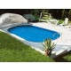Oval Pool Ibiza Azuro 600x320 H120 with Sand Filter