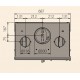 Ferlux Siris Inserto de madera de hierro fundido con turbo 16 kW