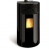 Pelletkachel Ferlux Helen Magique 6 kW Zwart Glas Rond
