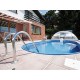 Piscine Ovale Ibiza Azuro 800x416 H150 avec Filtre à Sable