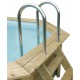 Zwembad Hout Ubbink Azura 610x400 H120cm Beige Liner