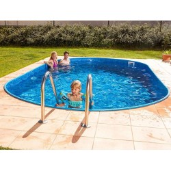 Piscina Ovale Ibiza Azuro 11mx5m H150cm Sepolta con filtro a sabbia