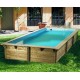 Pool Wood Sunwater 550x300 H140cm Blue Liner Ubbink