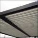 Bioclimatic pergola Habrita 21.5 m2 Anthracite aluminium and roof with ecru slats