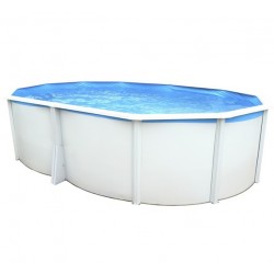 Piscina rotonda fuori terra TOI Prestigio bianco 350x132 con kit completo