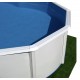 Piscine hors sol TOI Majorque ovale 640x366 avec kit complet Blanc