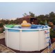 Above ground pool TOI Canarias round 350xH120 with complete white kit