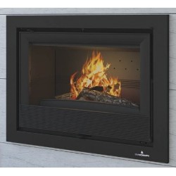 Holzeinsatz 3 Seiten verglast Bronpi Paris 90-3-C 14kW mit Turbine