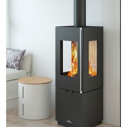 Holzofen Bronpi Bombay 3C 7kW mit 3 verglasten Seiten