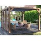 Lame orientabili bioclimatiche Pergola 11 m2 e demolitore laterale 3 m