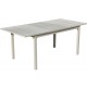 Extendable Dining Table Palma-170-220X100 Aluminum White Hevea